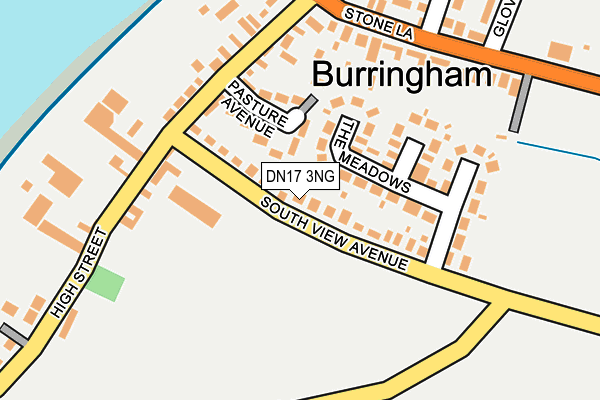 DN17 3NG map - OS OpenMap – Local (Ordnance Survey)