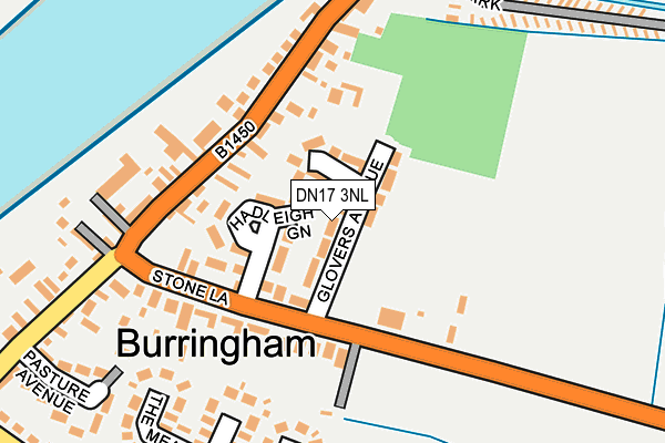 DN17 3NL map - OS OpenMap – Local (Ordnance Survey)