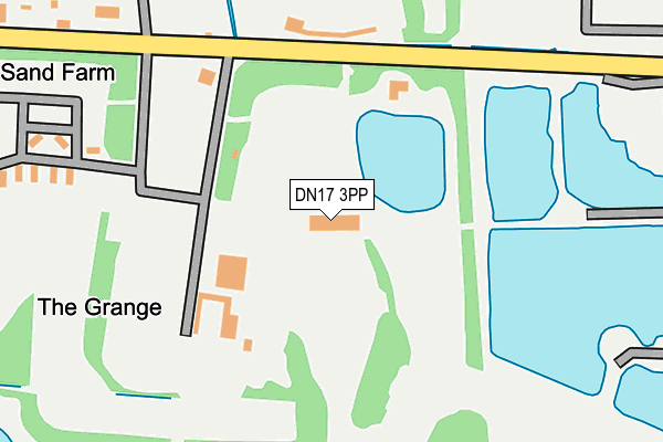 DN17 3PP map - OS OpenMap – Local (Ordnance Survey)