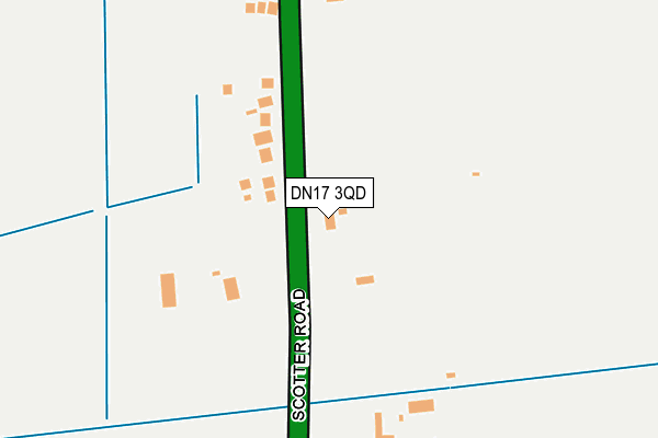 DN17 3QD map - OS OpenMap – Local (Ordnance Survey)