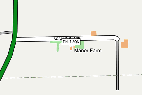 DN17 3QN map - OS OpenMap – Local (Ordnance Survey)