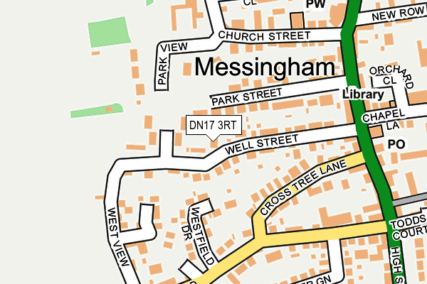 DN17 3RT map - OS OpenMap – Local (Ordnance Survey)