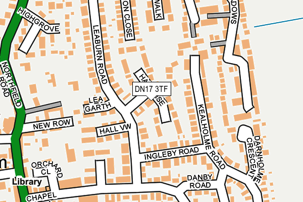 DN17 3TF map - OS OpenMap – Local (Ordnance Survey)