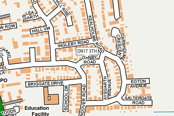 DN17 3TH map - OS OpenMap – Local (Ordnance Survey)