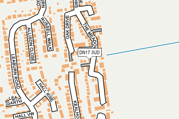 DN17 3UD map - OS OpenMap – Local (Ordnance Survey)