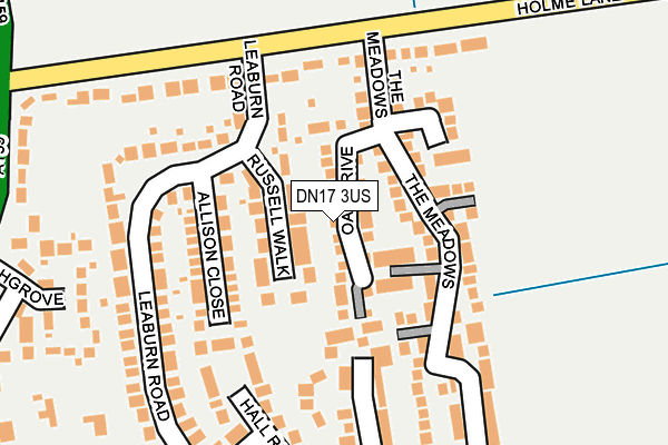 DN17 3US map - OS OpenMap – Local (Ordnance Survey)