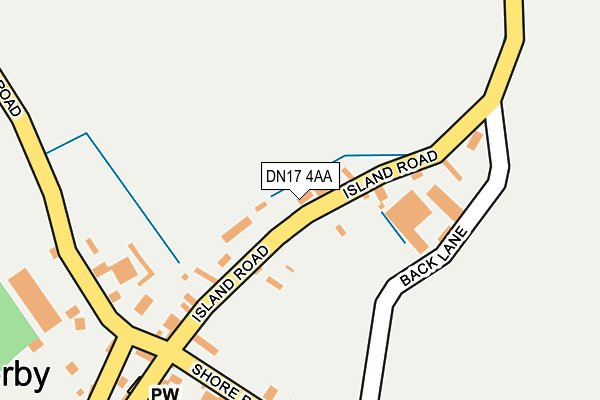 DN17 4AA map - OS OpenMap – Local (Ordnance Survey)