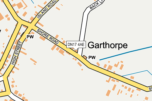 DN17 4AE map - OS OpenMap – Local (Ordnance Survey)
