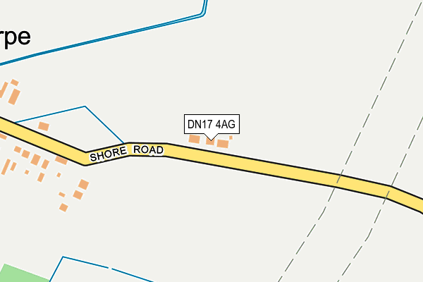 DN17 4AG map - OS OpenMap – Local (Ordnance Survey)
