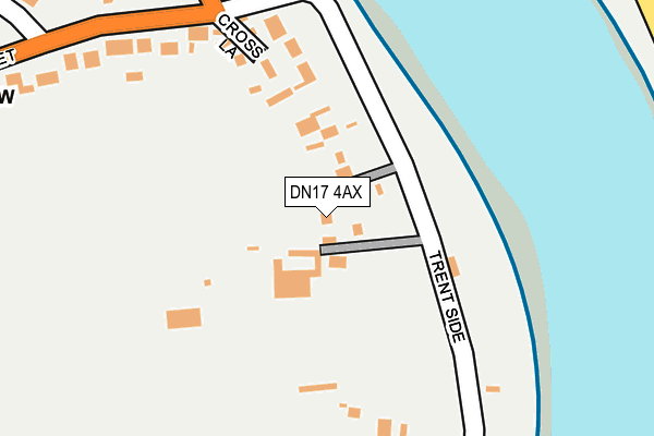 DN17 4AX map - OS OpenMap – Local (Ordnance Survey)