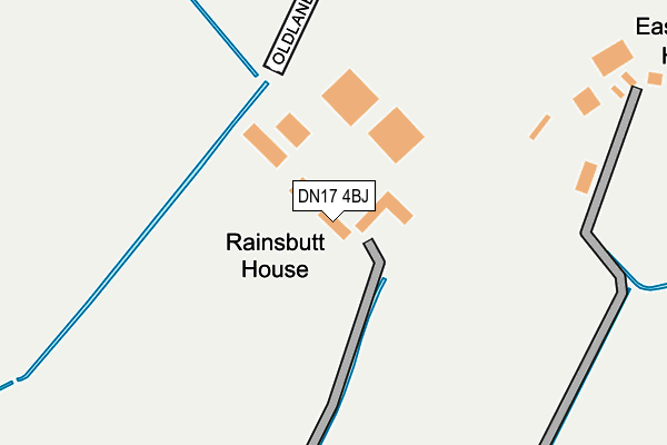 DN17 4BJ map - OS OpenMap – Local (Ordnance Survey)