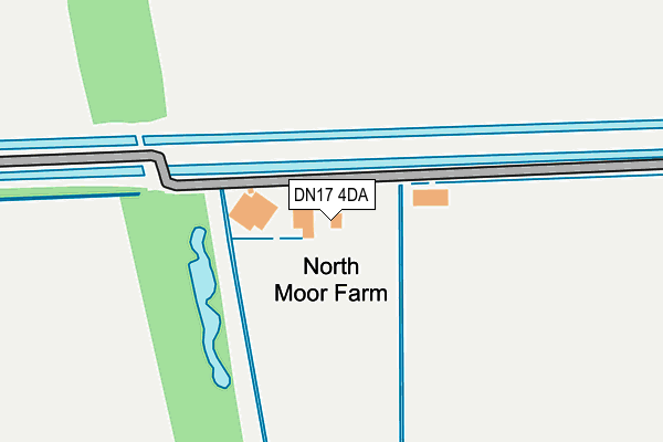 DN17 4DA map - OS OpenMap – Local (Ordnance Survey)