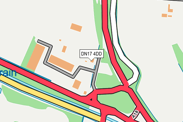 DN17 4DD map - OS OpenMap – Local (Ordnance Survey)
