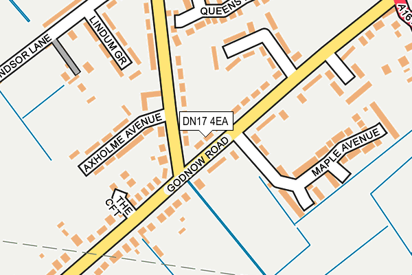 DN17 4EA map - OS OpenMap – Local (Ordnance Survey)