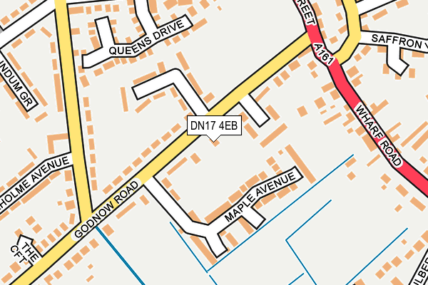 DN17 4EB map - OS OpenMap – Local (Ordnance Survey)