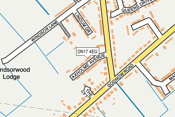 DN17 4EG map - OS OpenMap – Local (Ordnance Survey)