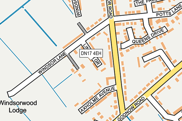 DN17 4EH map - OS OpenMap – Local (Ordnance Survey)