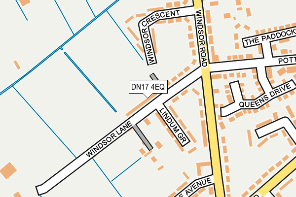 DN17 4EQ map - OS OpenMap – Local (Ordnance Survey)