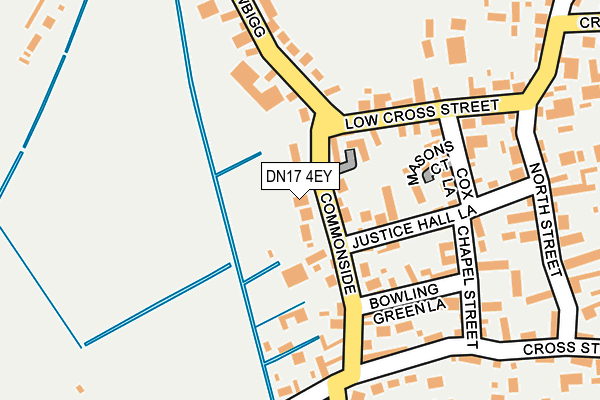 DN17 4EY map - OS OpenMap – Local (Ordnance Survey)