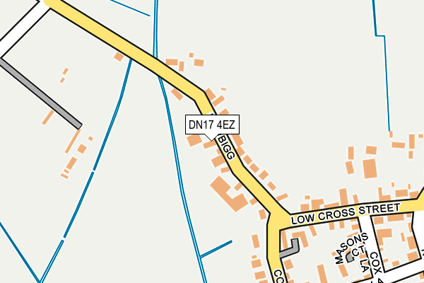 DN17 4EZ map - OS OpenMap – Local (Ordnance Survey)