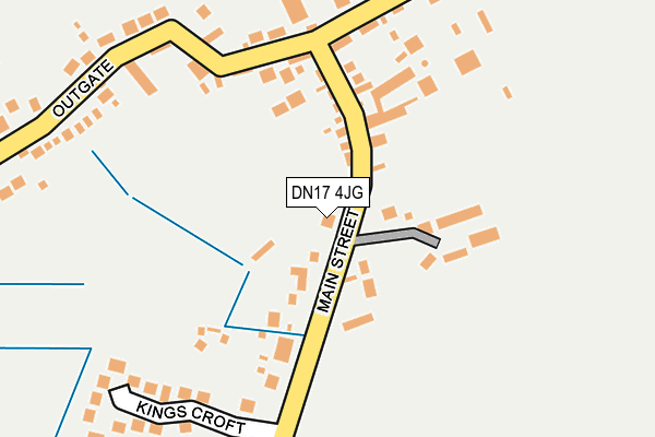 DN17 4JG map - OS OpenMap – Local (Ordnance Survey)