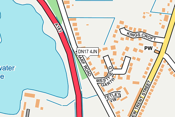 DN17 4JN map - OS OpenMap – Local (Ordnance Survey)