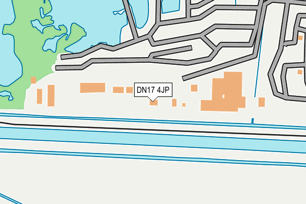 DN17 4JP map - OS OpenMap – Local (Ordnance Survey)