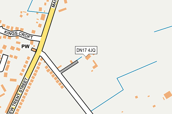 DN17 4JQ map - OS OpenMap – Local (Ordnance Survey)