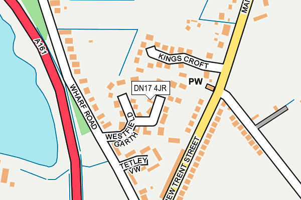 DN17 4JR map - OS OpenMap – Local (Ordnance Survey)