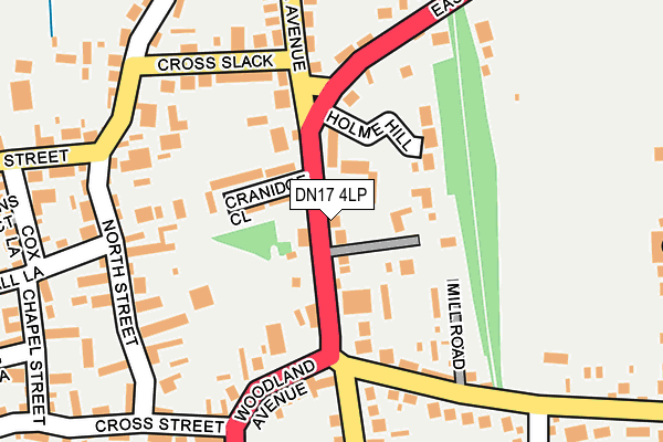 DN17 4LP map - OS OpenMap – Local (Ordnance Survey)