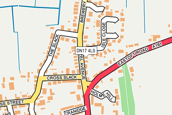 DN17 4LS map - OS OpenMap – Local (Ordnance Survey)