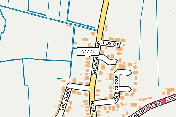 DN17 4LT map - OS OpenMap – Local (Ordnance Survey)