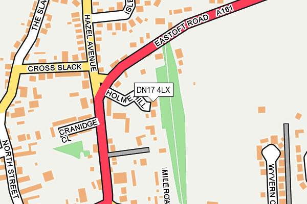 DN17 4LX map - OS OpenMap – Local (Ordnance Survey)