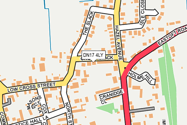 DN17 4LY map - OS OpenMap – Local (Ordnance Survey)