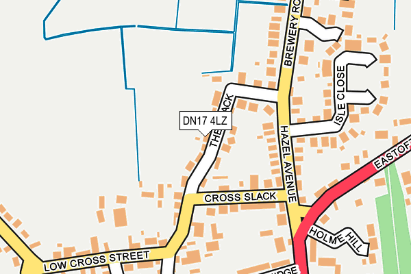 DN17 4LZ map - OS OpenMap – Local (Ordnance Survey)
