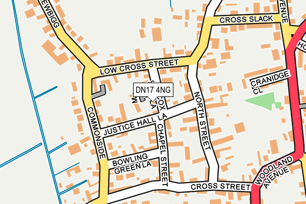DN17 4NG map - OS OpenMap – Local (Ordnance Survey)