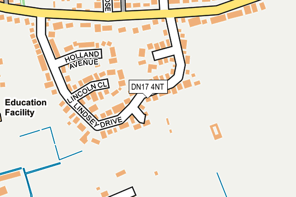 DN17 4NT map - OS OpenMap – Local (Ordnance Survey)