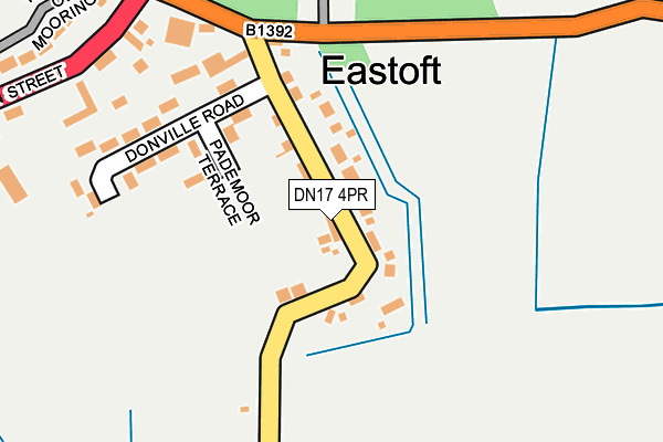 DN17 4PR map - OS OpenMap – Local (Ordnance Survey)