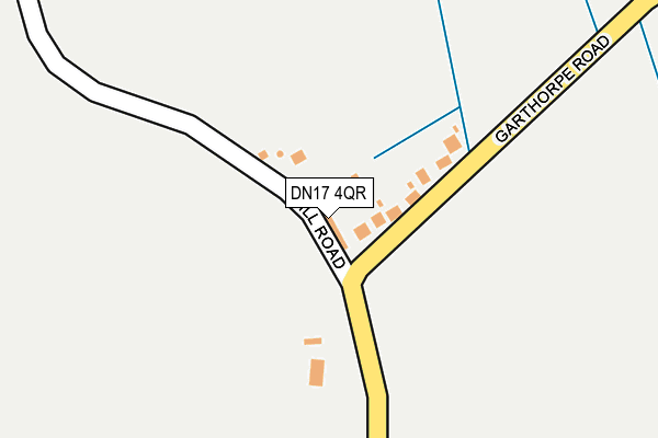 DN17 4QR map - OS OpenMap – Local (Ordnance Survey)