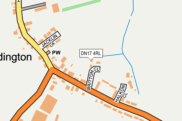 DN17 4RL map - OS OpenMap – Local (Ordnance Survey)