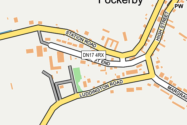 DN17 4RX map - OS OpenMap – Local (Ordnance Survey)