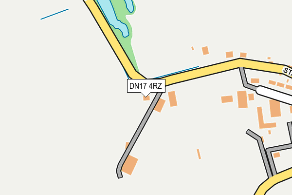 DN17 4RZ map - OS OpenMap – Local (Ordnance Survey)