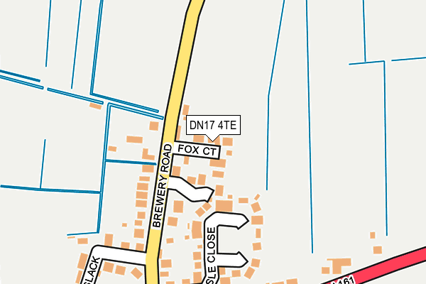 DN17 4TE map - OS OpenMap – Local (Ordnance Survey)