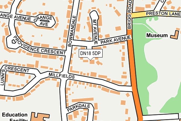 DN18 5DP map - OS OpenMap – Local (Ordnance Survey)