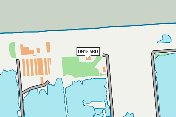 DN18 5RD map - OS OpenMap – Local (Ordnance Survey)