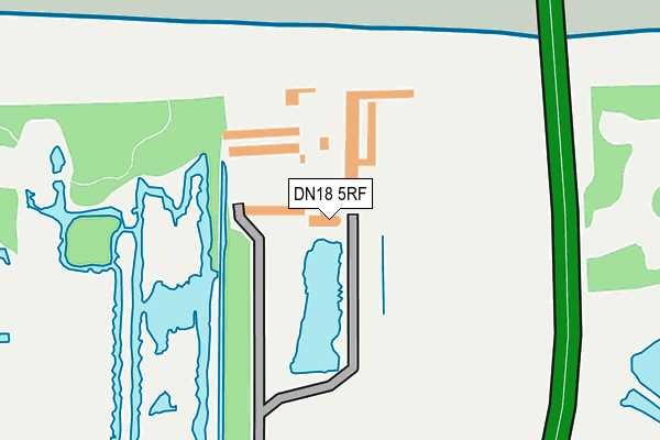 DN18 5RF map - OS OpenMap – Local (Ordnance Survey)