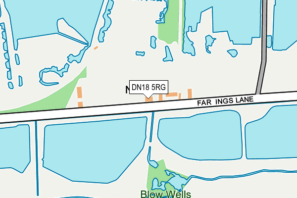 DN18 5RG map - OS OpenMap – Local (Ordnance Survey)