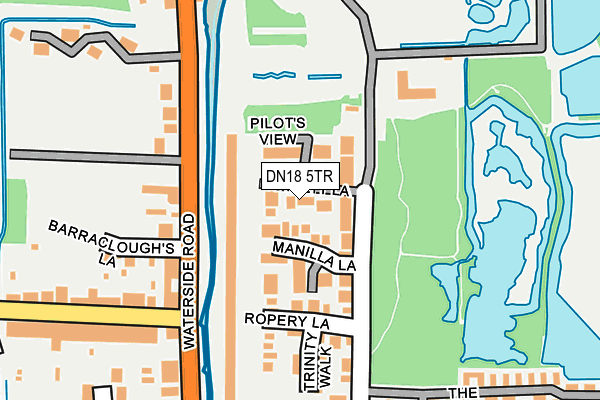 DN18 5TR map - OS OpenMap – Local (Ordnance Survey)