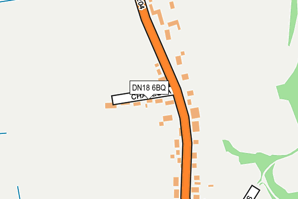 DN18 6BQ map - OS OpenMap – Local (Ordnance Survey)