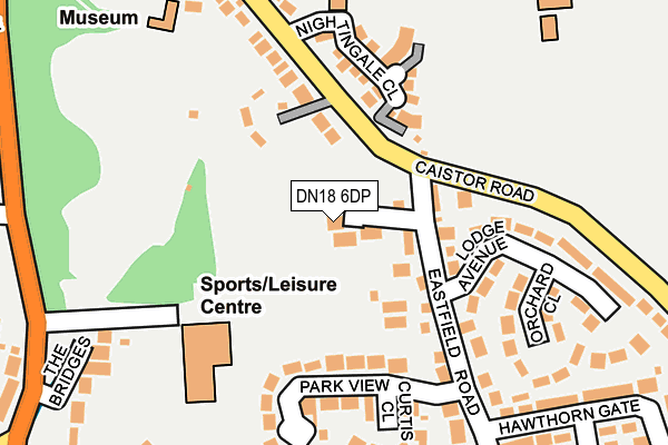 DN18 6DP map - OS OpenMap – Local (Ordnance Survey)
